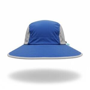 Boys Sunday Afternoons Wide Brim Sun Hat Blue Mesh Vent Adjustable Outdoor